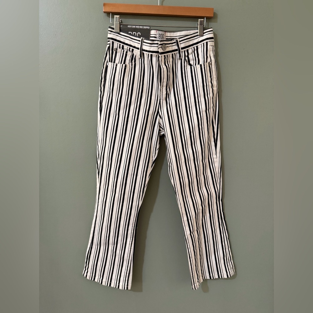 BDG Monochrome Striped Straight Leg Jeans